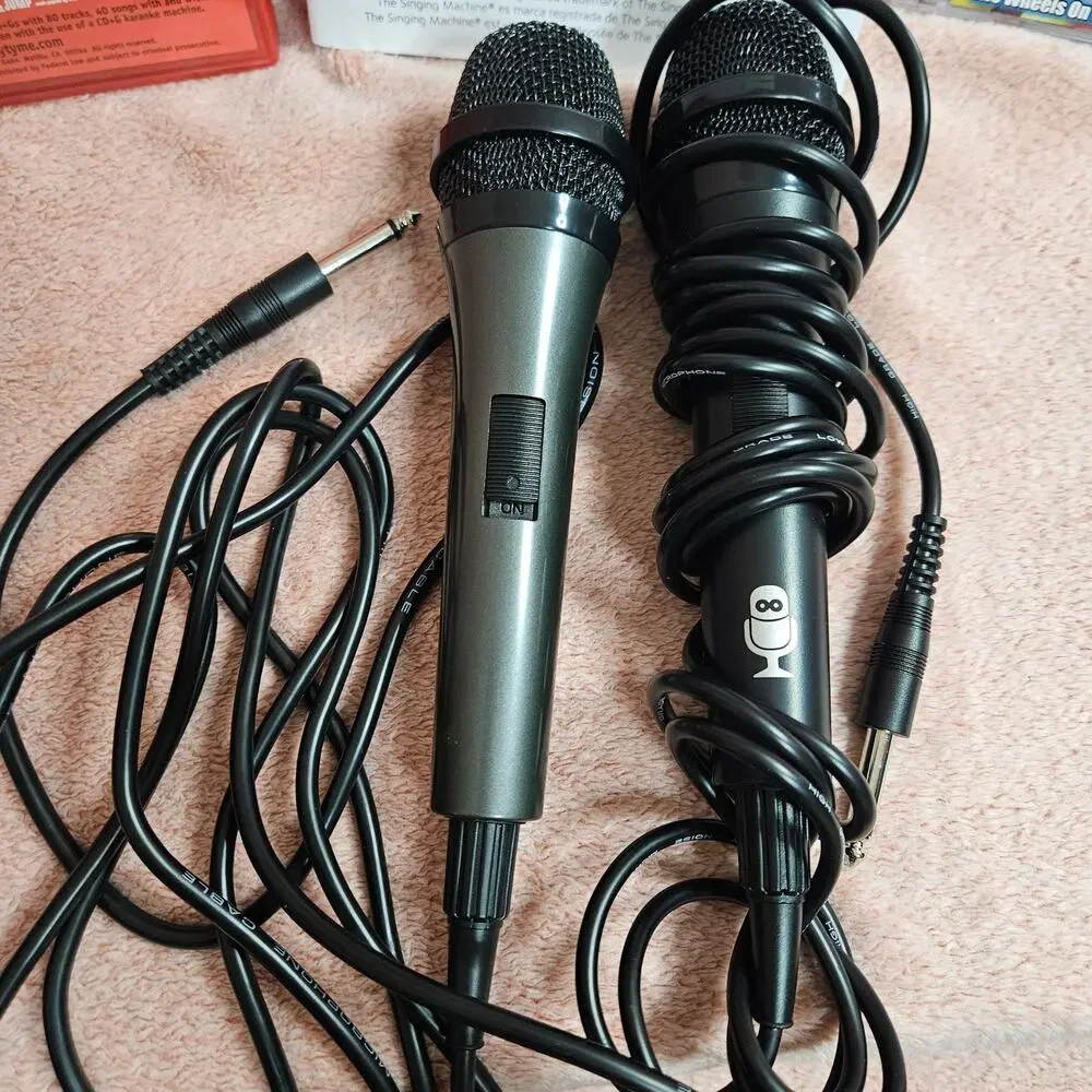 2 Karaoke Microphones, Party Tyme Karaoke, & Billboard Karaoke Box Set 5 Bundle